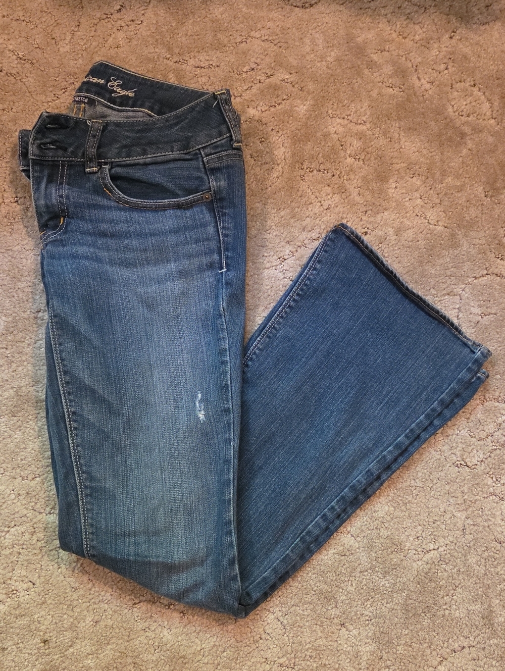 American Eagle Outfitters Dark Blue Flare Jeans